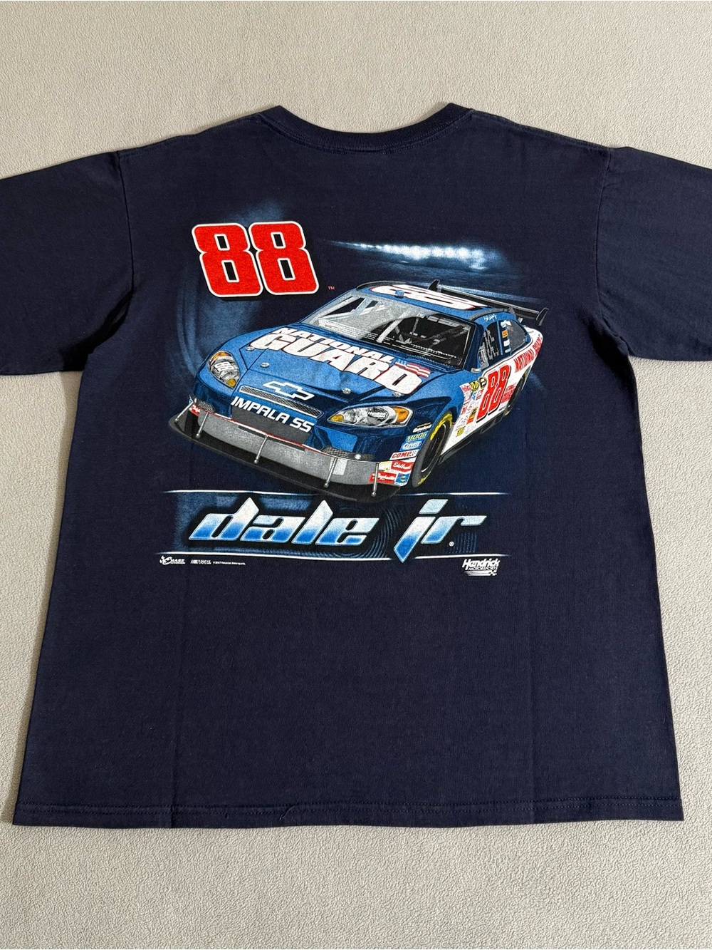 Vintage Dale Earnhardt Jr National Guard T-shirt Size M NASCAR Chase Authentics